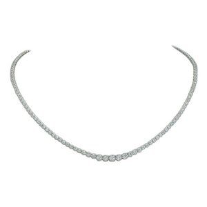 Necklace in White Gold set with Diamonds